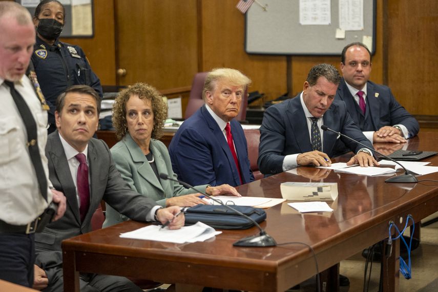 Trump se declara inocente de 34 cargos