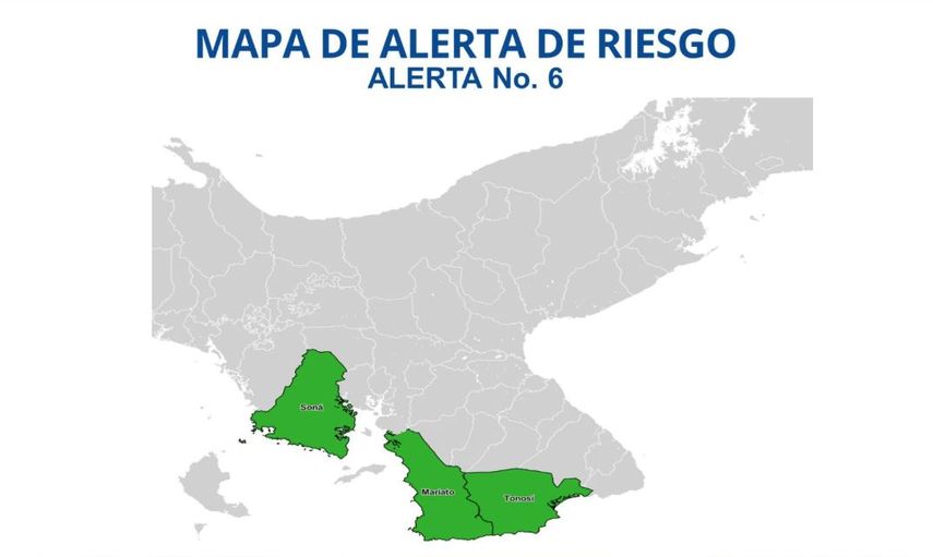 &nbsp;El Sistema Nacional de Protección Civil (SINAPROC) declara alerta verde a partir de las 6:00 p.m. de este lunes 19 de octubre