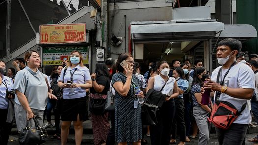 Terremoto de magnitud 6,2 golpea a Filipinas
