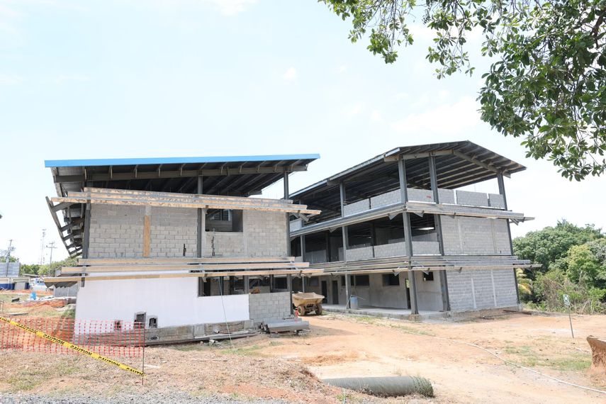 Meduca: Construcción escuela La Primavera con 57% de avance