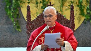 El papa León XIV ora por la paz en su visita a Líbano