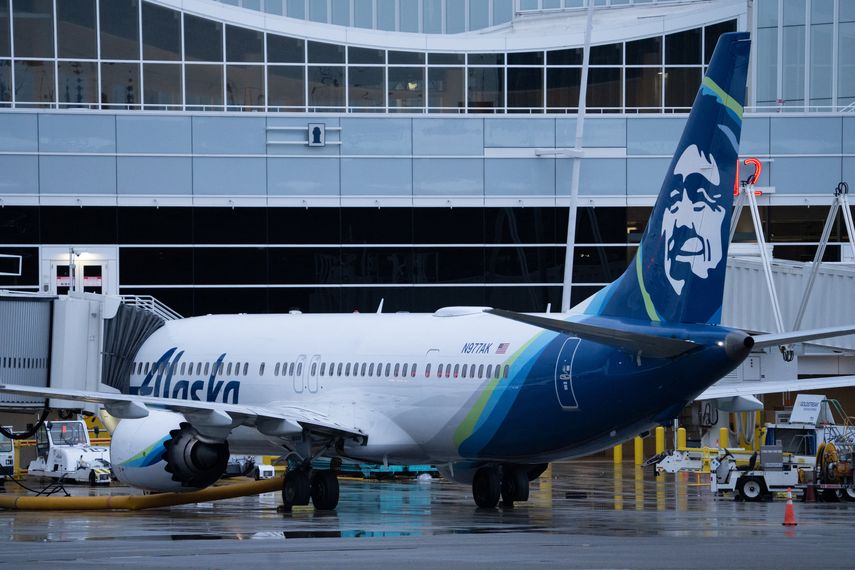 Avión de Alaska Airlines. AFP Avión de Alaska Airlines. AFP