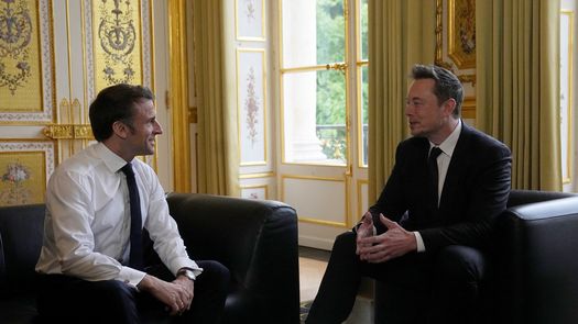 Emmanuel Macron recibe a Elon Musk en Francia antes de evento sobre inversionistas