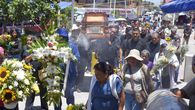 México despidió al asesinado alcalde de Temoac. AFP