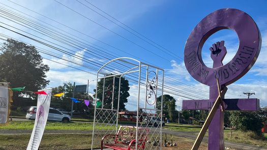 En el acto realizado en Chiriquí, participó la directora nacional del Instituto Nacional de la Mujer (INAMU), Nellys Herrera, quien expresó, la silla roja es un acto simbólico, cultural, que denota prevención.