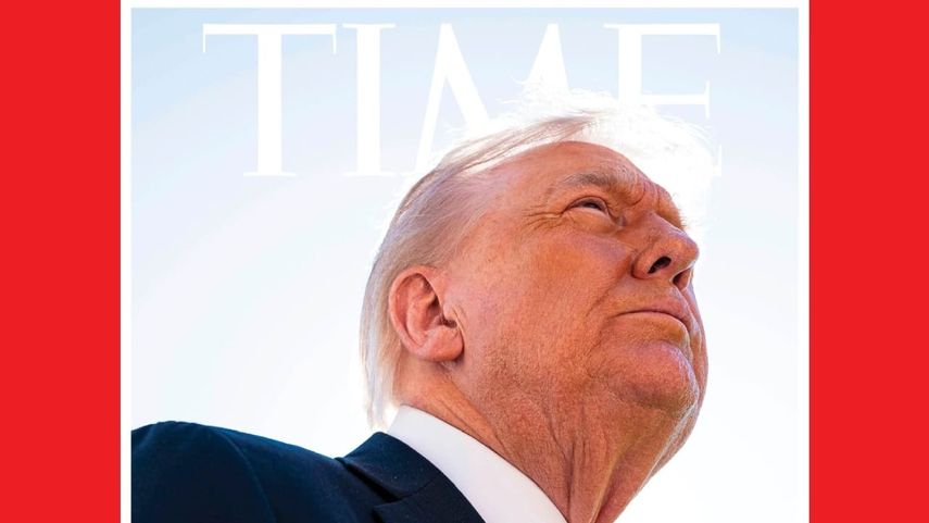 Trump contento por ser portada de Time, pero critica la foto elegida