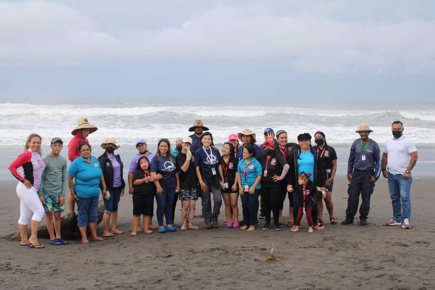 La liberación de tortugas se desarrolló en el Refugio de Vida Silvestre Playa la Barqueta Agrícola (RVSPLBA) de Chiriquí. &nbsp;
