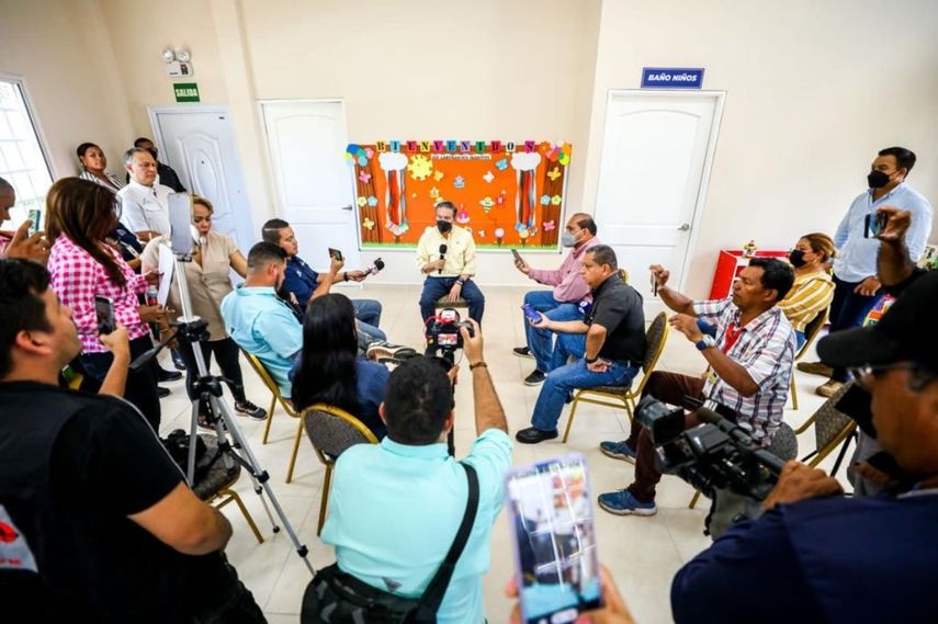 Durante una gira de medios en Chiriquí