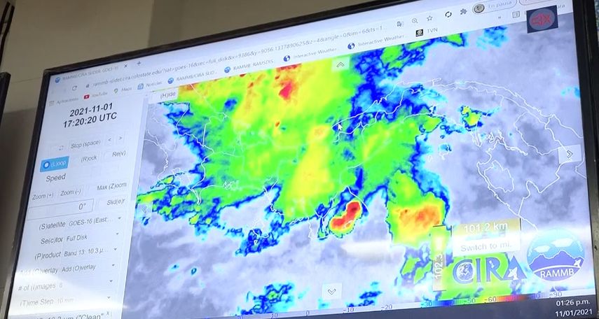 SINAPROC emite prevención lluvias y mal tiempo en Chiriquí