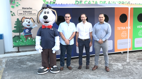 Caja de Ahorros inauguró su primera estación de reciclaje