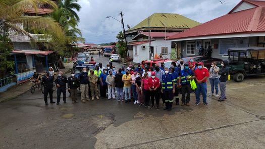Simulacro de tsunami en Isla Colón
