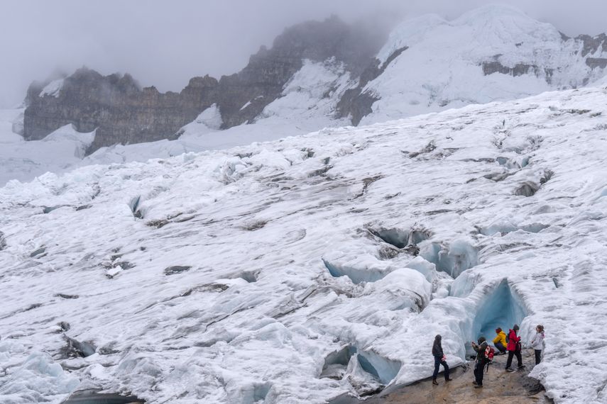 Glaciar es quebrado por las temperaturas récord en Colombia