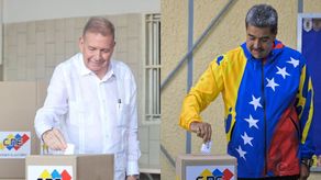 Edmundo González Urrutia y Nicolás Maduro ejercen su derecho al voto