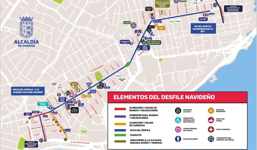 Desfile de Navidad: ruta oficial dada a conocer por la Alcaldía de Panamá. Desfile de Navidad: ruta oficial dada a conocer por la Alcaldía de Panamá.