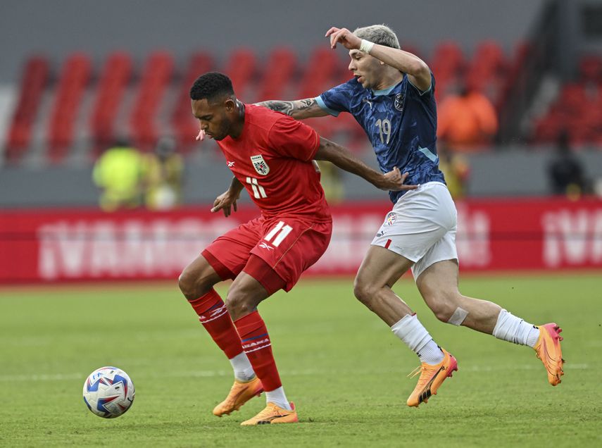 Partido amistoso entre la Selección de Panamá y Paraguay en el Rommel Fernández.&nbsp;
