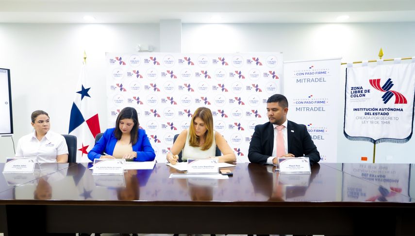 Mitradel y Zona Libre de Colón firman convenio para robustecer la empleabilidad colonense