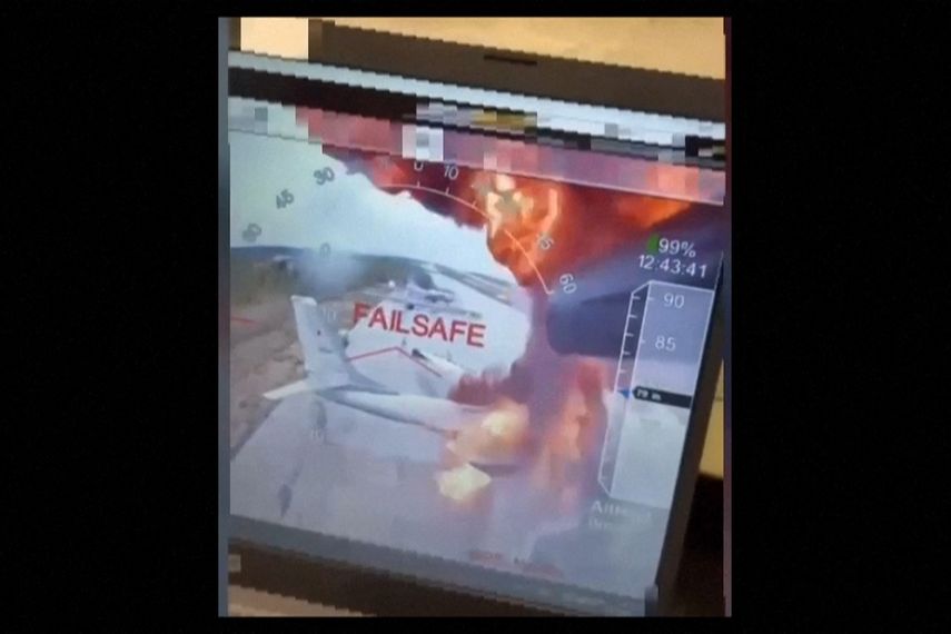 Ucrania reivindica ataque a gran escala contra aviación rusa en Operación telaraña