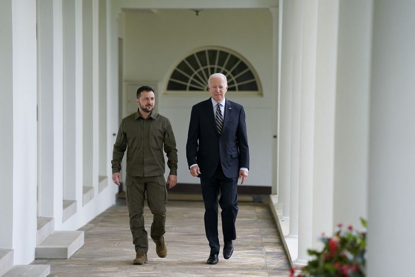 Joe Biden recibe a Zelenski y promete más ayuda a su causa
