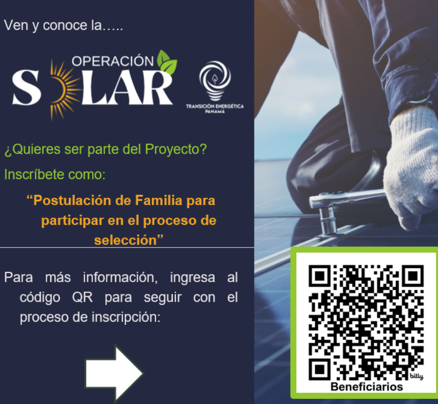 La Operación Solar, de la Secretaría de Energía, también llevará la energía solar fotovoltaica a 10 escuelas en la Comarca Ngäbe Buglé. La Operación Solar, de la Secretaría de Energía, también llevará la energía solar fotovoltaica a 10 escuelas en la Comarca Ngäbe Buglé.