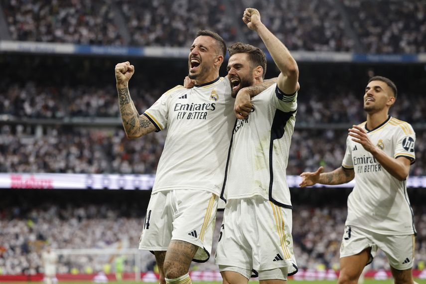 Real Madrid se proclamó campeón de la Liga española. AFP