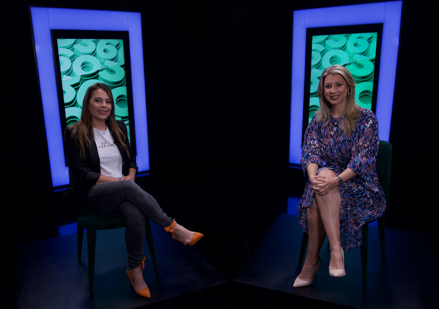 La artista panameña Marisabel Bazán en el programa Perfiles 360.