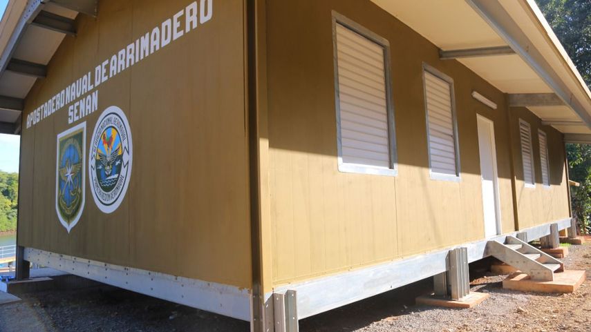 La construcción de la nueva estación del Senan, cuya inversión fue de 75 mil 935 dólares, se hizo en 60 días de trabajo constante.