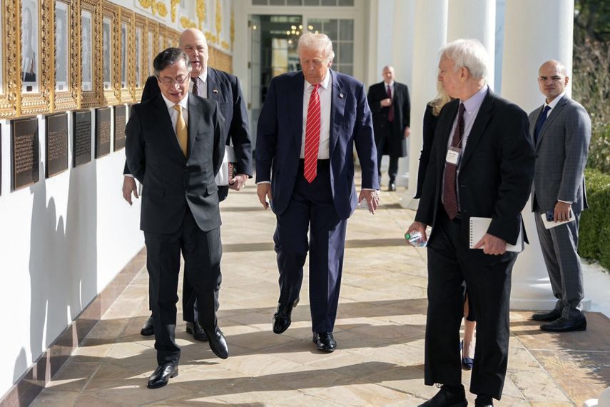 Donald Trump y Gustavo Petro se reunieron para dialogar sobre distintos temas. AFP