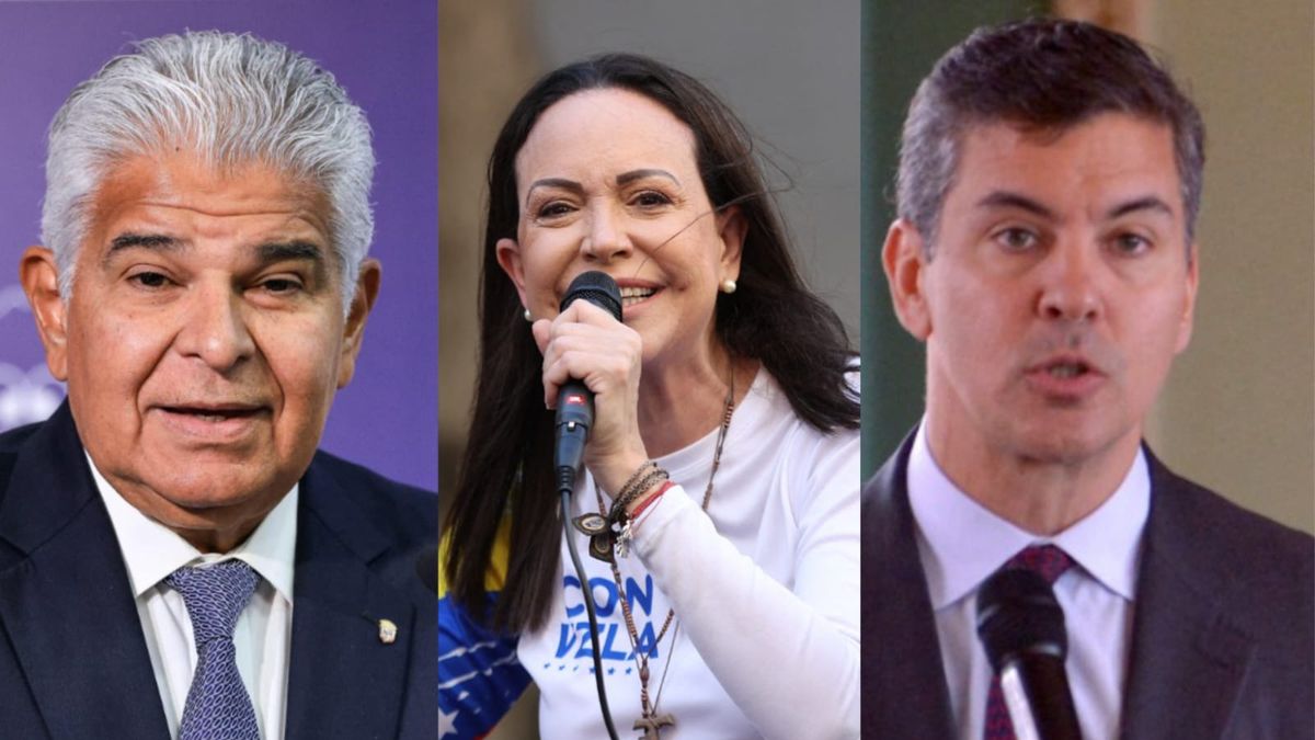 La líder opositora de Venezuela María Corina Machado agradeció este miércoles a los presidentes de Panamá, José Rafael Mulino, y de Paraguay, Santiago Peña, así como a la congresista estadounidense María Elvira Salazar por aceptar la invitación para recibir el Premio Nobel de la Paz 2025, el próximo 10 de diciembre en Oslo, Noruega. La líder opositora de Venezuela María Corina Machado agradeció este miércoles a los presidentes de Panamá, José Rafael Mulino, y de Paraguay, Santiago Peña, así como a la congresista estadounidense María Elvira Salazar por aceptar la invitación para recibir el Premio Nobel de la Paz 2025, el próximo 10 de diciembre en Oslo, Noruega.