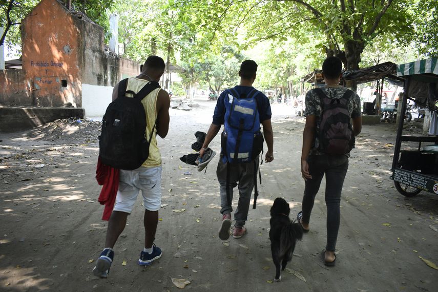 Migrantes frontera México. AFP