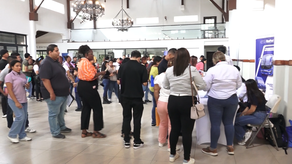 Panameños aprovecharon la feria de empleo.