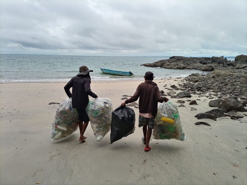 Realizan jornada de limpieza de playas en Golfo de Chiriquí