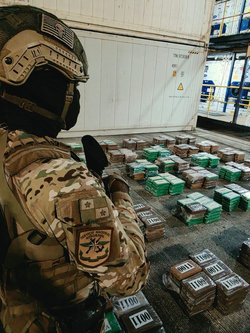 Panamá incauta 1.378 paquetes de droga con apoyo de Ecuador, que iban hacia Suecia