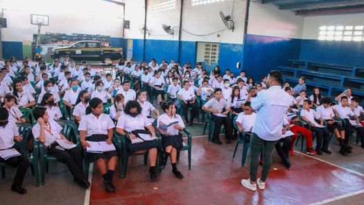 El Mitradel atendió la actividad que fue solicitada por la dirección del plantel la cual tuvo como objetivo crear conciencia en la sociedad sobre la importancia de prevenir este flagelo social.