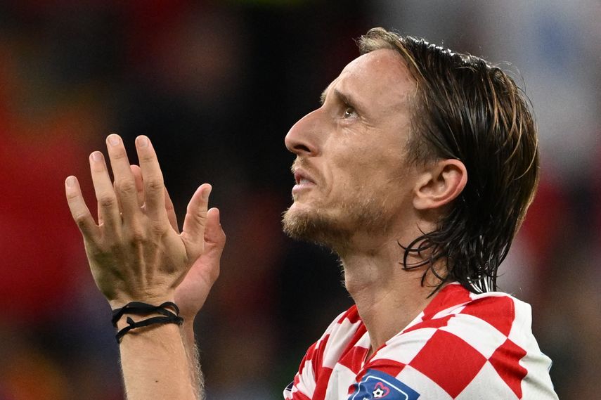 Luka Modric en su torneo de despedida