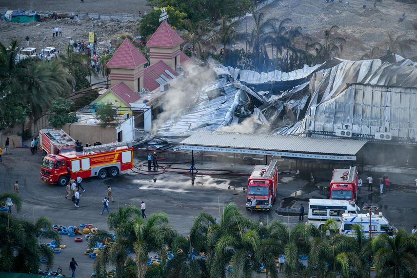 Tragedia en India: incendio en parque de diversiones