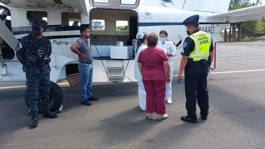 En Chiriquí también se recibieron de manera simultánea otras 23 vacunas del esquema nacional.