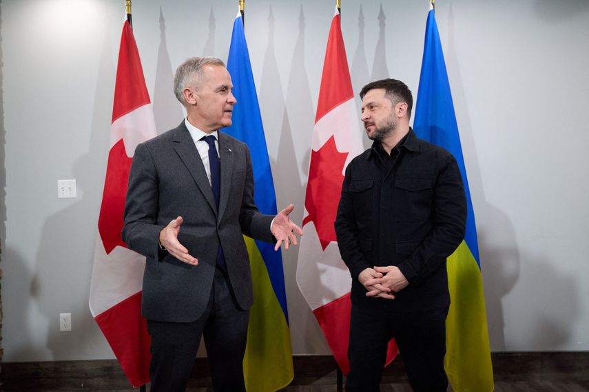 Zelenski se reunió con el primer ministro de Canadá