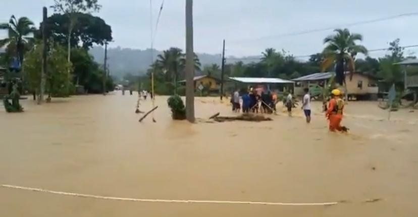 Sinaproc. Inundaciones en Bocas del Toro.