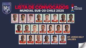 Selección Sub-20 de Panamá define a los 21 jugadores para el Mundial de Chile 2025
