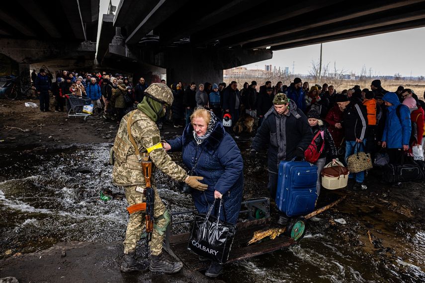 La ONU consideró este martes que 8,3 millones de personas podrían huir de Ucrania este año.