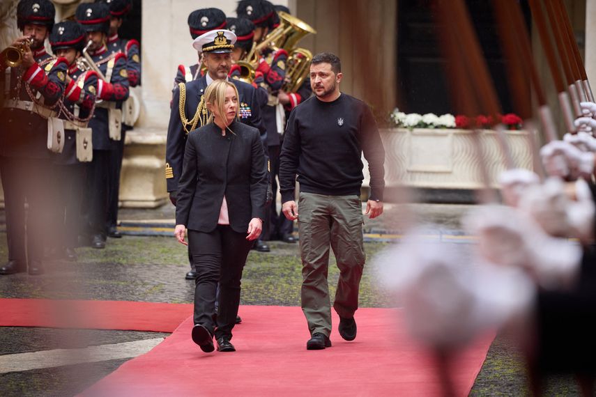 Zelenskyy recibe garantías de ayuda en su visita a Roma