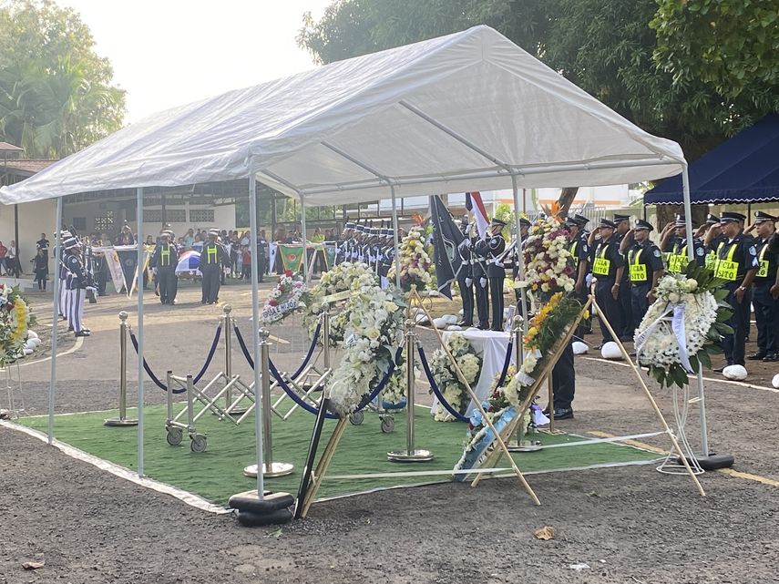 Chiriquí: homenaje póstumo a policía que murió atropellado