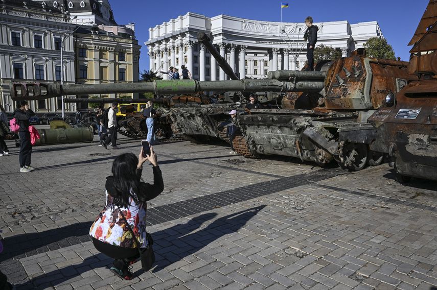 Ucrania afirmó este jueves haber recuperado más de 400 km2 en la región de Jersón, en el sur, en una semana, ante unas tropas rusas en aprietos.