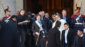 Javier Milei asiste como presidente a su primer Tedeum por el festejo del 25 de Mayo