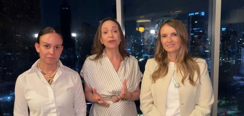 María Corina Machado se reúne con candidata uribista a una semana de elección colombiana