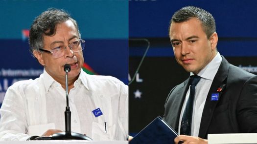 Petro ofrece a Noboa dialogar sobre crisis entre Colombia y Ecuador. AFP Petro ofrece a Noboa dialogar sobre crisis entre Colombia y Ecuador. AFP
