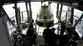 Cápsula de SpaceX Crew Dragon ameriza en el Golfo de México