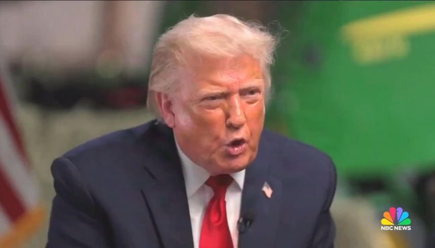 Una accidentada entrevista a Donald Trump en Wisconsin acabó mal