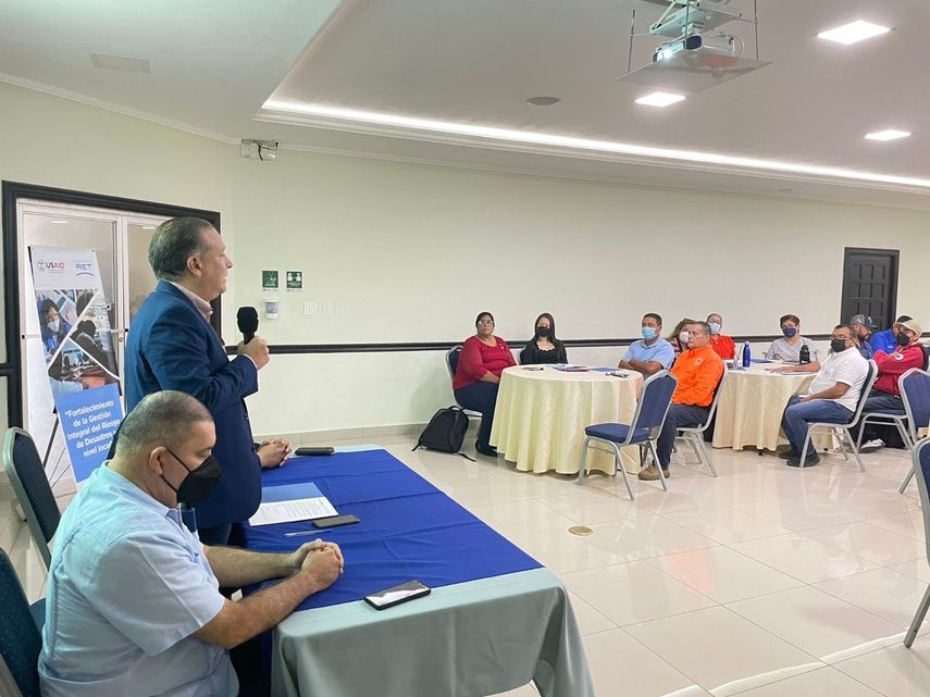 El taller en Chiriquí es dictado por técnicos del Gabinete de Gestión Integral de Riesgos a Desastres (GIRD).