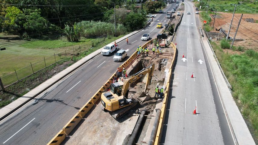 El servicio del IDAAN se verá afectado en Arraiján por trabajos en la línea 3 del Metro